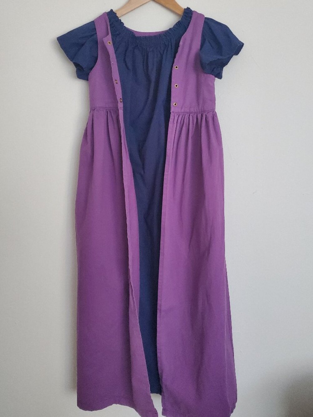 Renaissance 2 Pc Dress Set: Highland Overdress & Chemise Underdress SIZE L KIDS